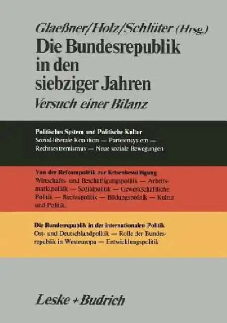Cover of Die Bundesrepublik in Den Siebziger Jahren
