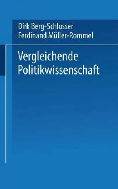 Cover of Vergleichende Politikwissenschaft
