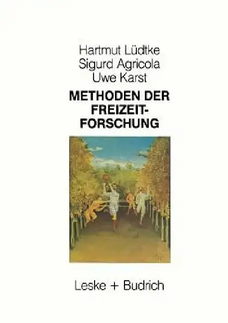 Cover of Methoden Der Freizeitforschung