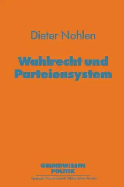 Cover of Wahlrecht Und Parteiensystem