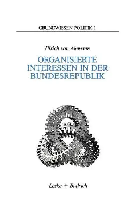 Cover of Organisierte Interessen in Der Bundesrepublik