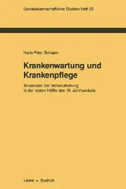 Cover of Krankenwartung Und Krankenpflege