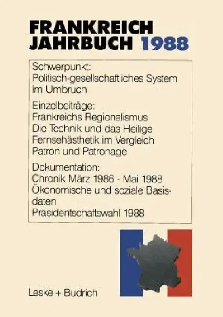 Cover of Frankreich-Jahrbuch 1988