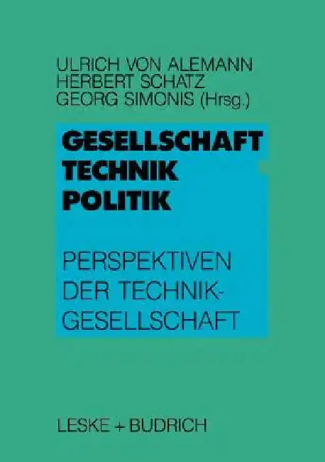 Cover of Gesellschaft -- Technik -- Politik
