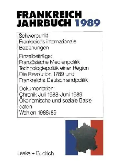 Cover of Frankreich-Jahrbuch 1989