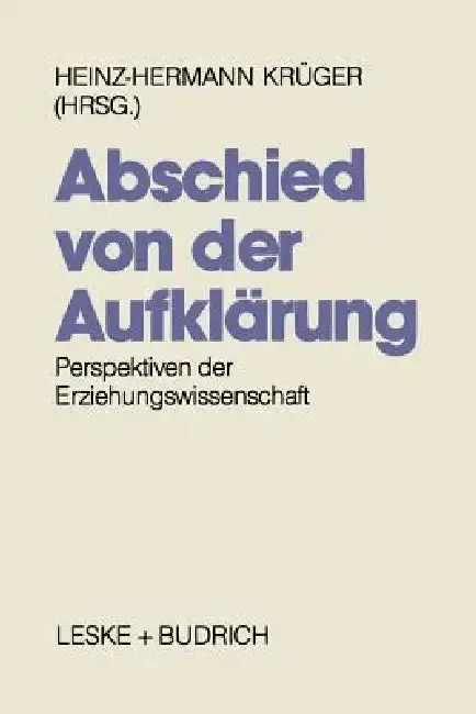 Cover of Abschied Von Der Aufklärung?
