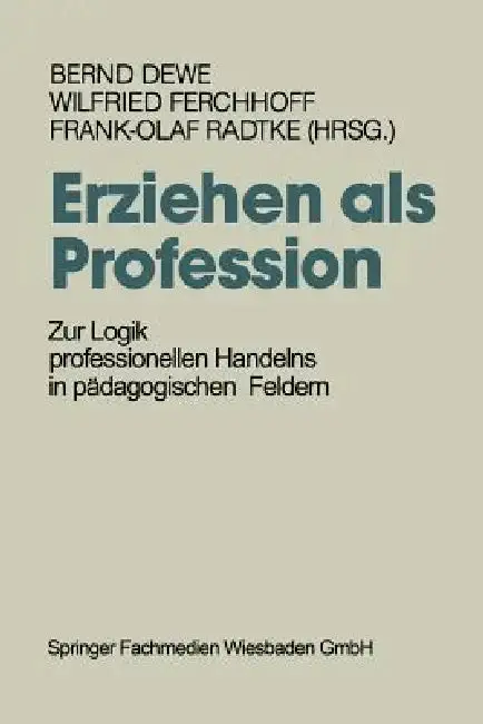 Cover of Erziehen ALS Profession