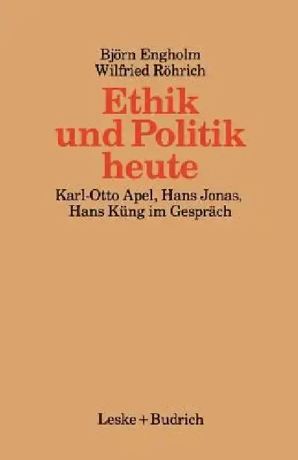 Cover of Ethik Und Politik Heute