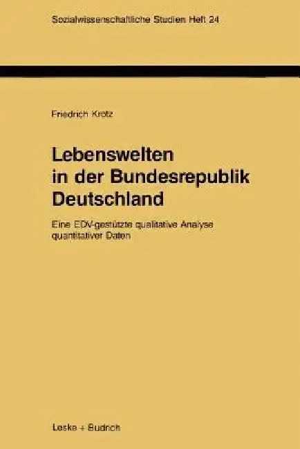 Cover of Lebenswelten in Der Bundesrepublik Deutschland