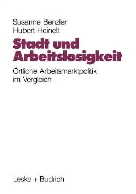 Cover of Stadt Und Arbeitslosigkeit
