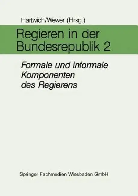 Cover of Regieren in Der Bundesrepublik II