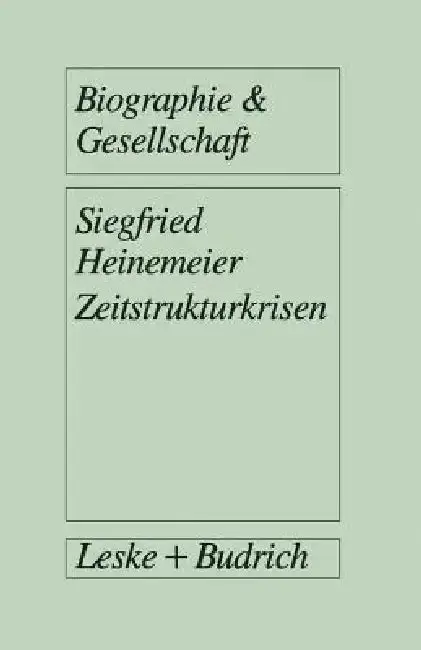Cover of Zeitstrukturkrisen
