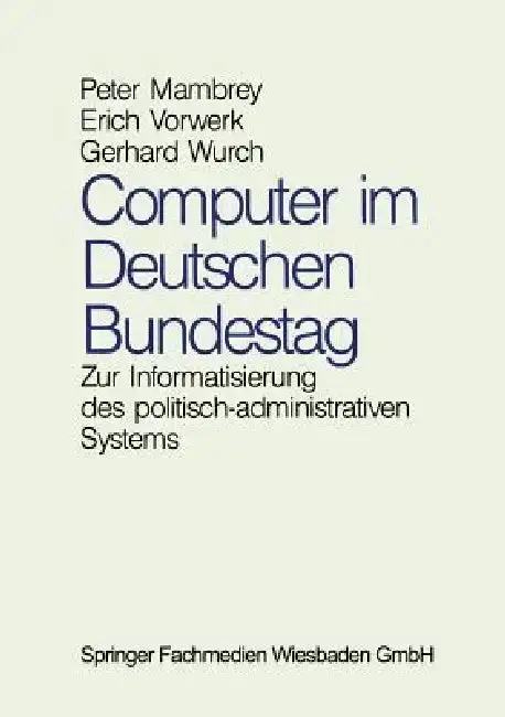 Cover of Computer Im Deutschen Bundestag