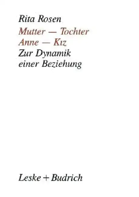 Cover of Mutter -- Tochter, Anne -- Kiz