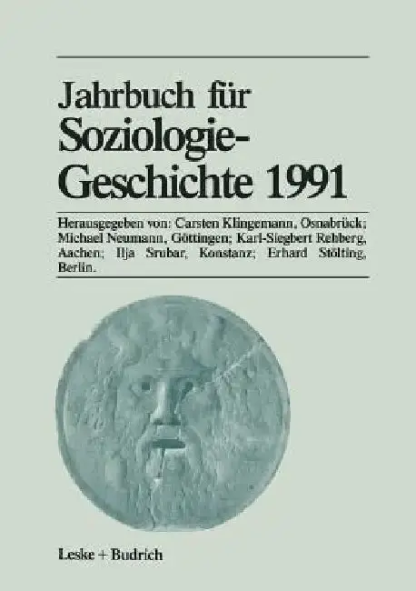 Cover of Jahrbuch Für Soziologiegeschichte 1991