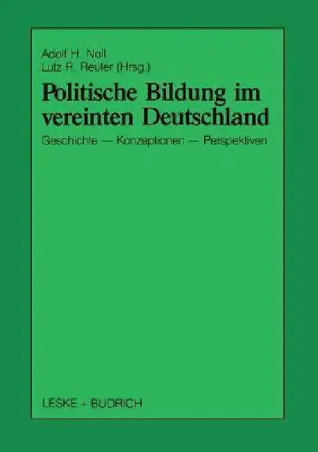 Cover of Politische Bildung Im Vereinten Deutschland