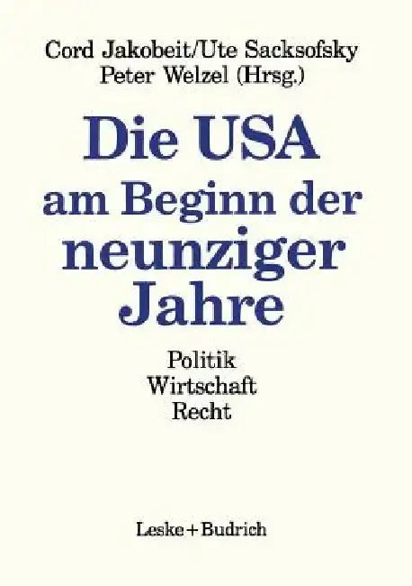 Cover of Die USA Am Beginn Der Neunziger Jahre