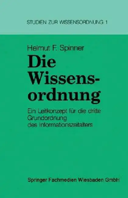Cover of Die Wissensordnung