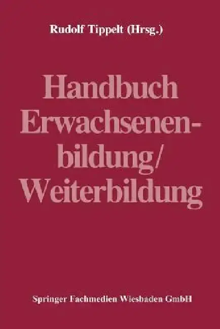 Cover of Handbuch Erwachsenenbildung/Weiterbildung