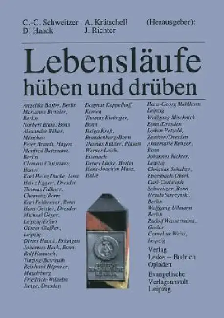 Cover of Lebensläufe -- Hüben Und Drüben