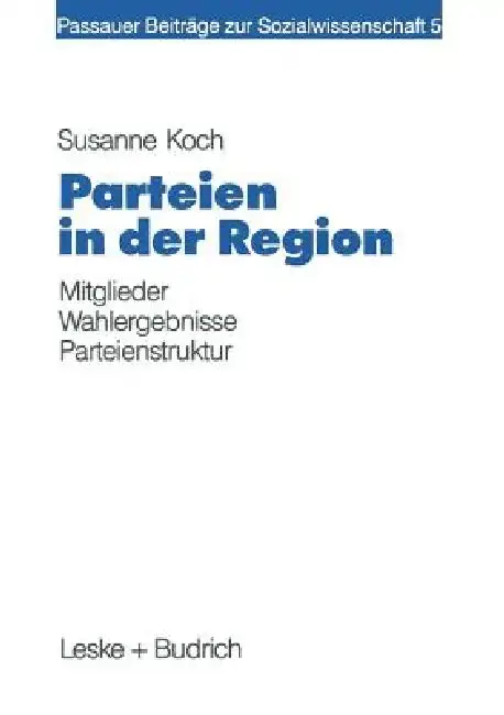 Cover of Parteien in Der Region