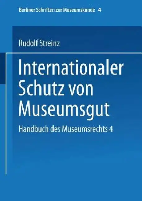 Cover of Handbuch Des Museumsrechts 4