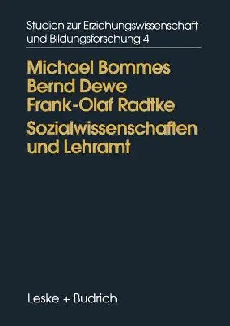 Cover of Sozialwissenschaften Und Lehramt