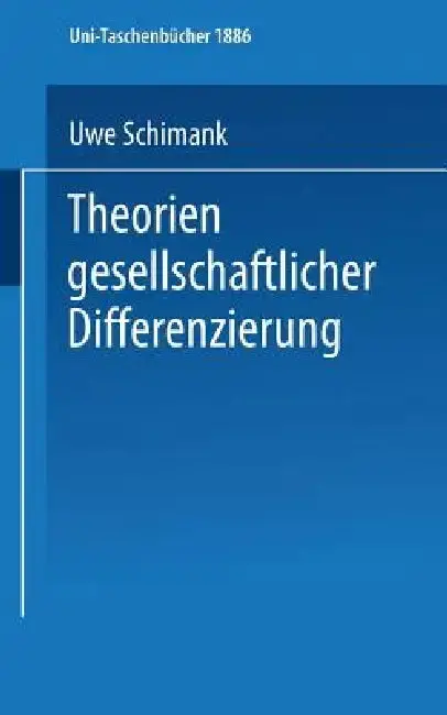 Cover of Theorien Gesellschaftlicher Differenzierung