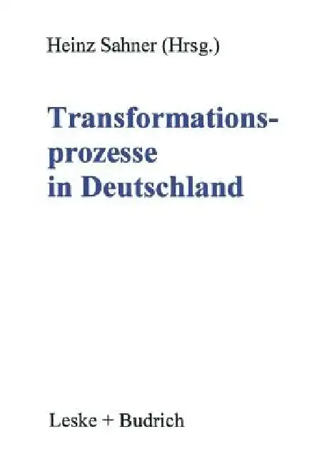Cover of Transformationsprozesse in Deutschland