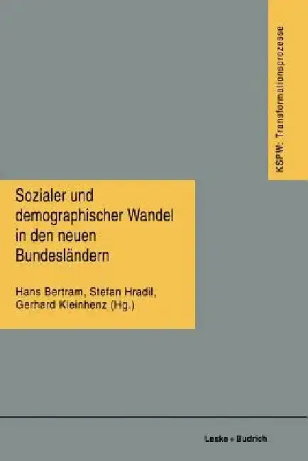 Cover of Sozialer Und Demographischer Wandel in Den Neuen Bundesländern