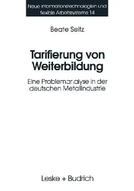 Cover of Tarifierung Von Weiterbildung