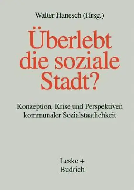 Cover of Überlebt Die Soziale Stadt?