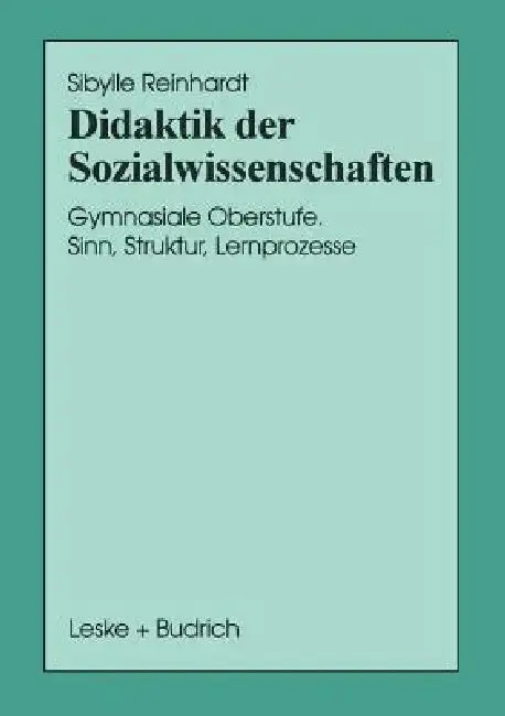Cover of Didaktik Der Sozialwissenschaften