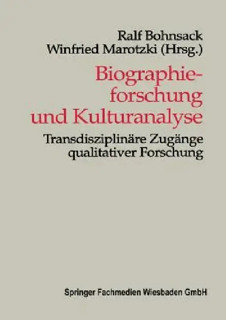 Cover of Biographieforschung Und Kulturanalyse