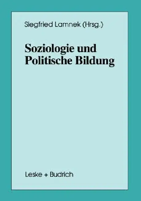 Cover of Soziologie Und Politische Bildung