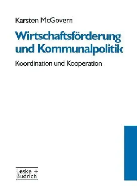Cover of Wirtschaftsförderung Und Kommunalpolitik