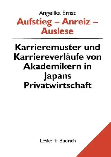 Cover of Aufstieg -- Anreiz -- Auslese