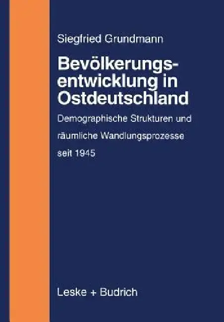 Cover of Bevölkerungsentwicklung in Ostdeutschland