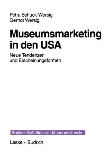 Cover of Museumsmarketing in Den USA