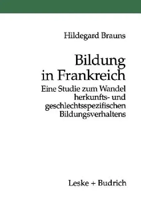 Cover of Bildung in Frankreich