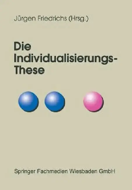 Cover of Die Individualisierungs-These