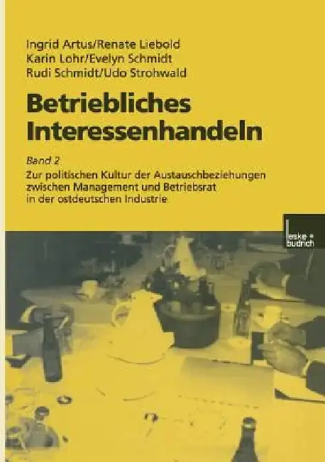 Cover of Betriebliches Interessenhandeln