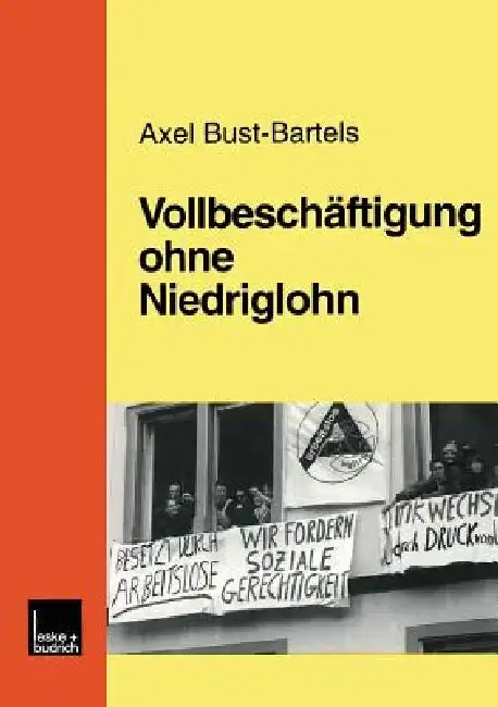 Cover of Vollbeschäftigung Ohne Niedriglohn