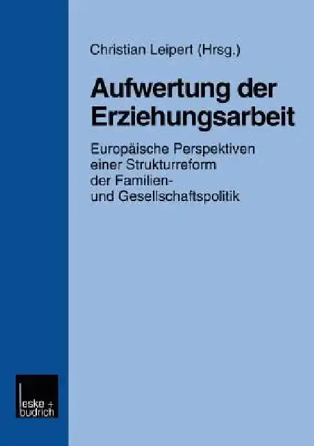 Cover of Aufwertung Der Erziehungsarbeit