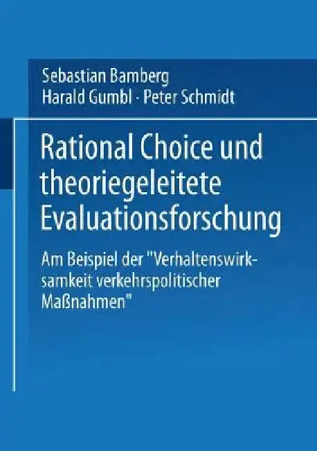 Cover of Rational Choice Und Theoriegeleitete Evaluationsforschung