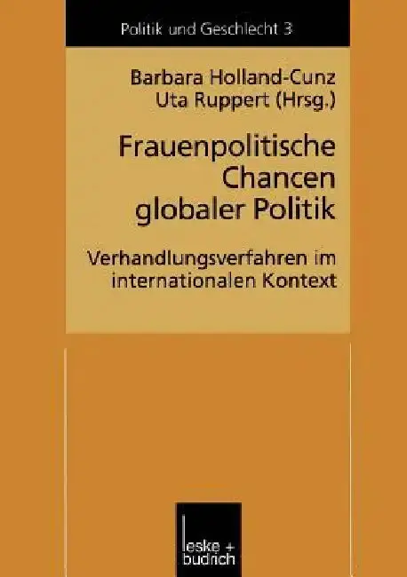 Cover of Frauenpolitische Chancen Globaler Politik