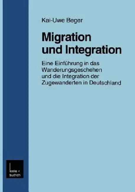 Cover of Migration Und Integration