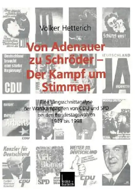 Cover of Von Adenauer Zu Schröder -- Der Kampf Um Stimmen