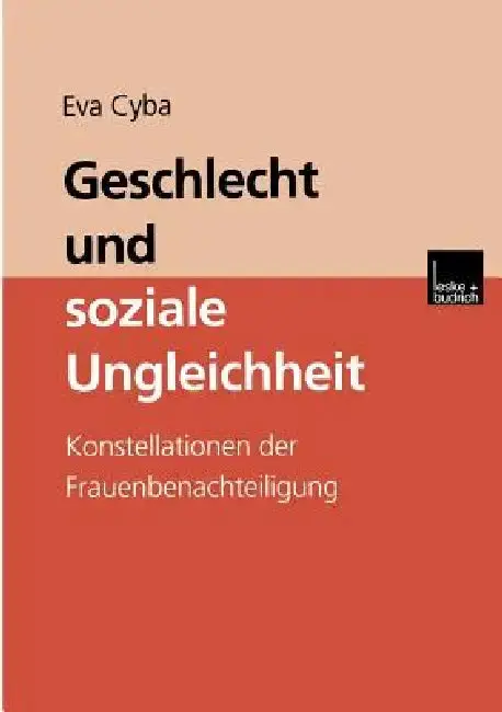 Cover of Geschlecht Und Soziale Ungleichheit