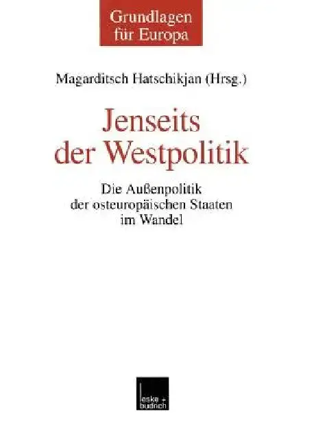 Cover of Jenseits Der Westpolitik